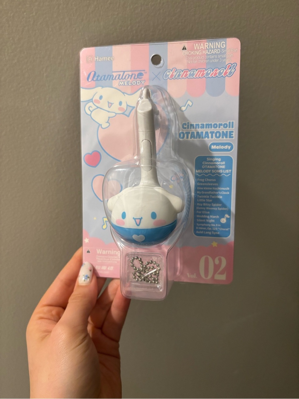 Sanrio Cinnamoroll Otamatone Melody Toy - White & Blue